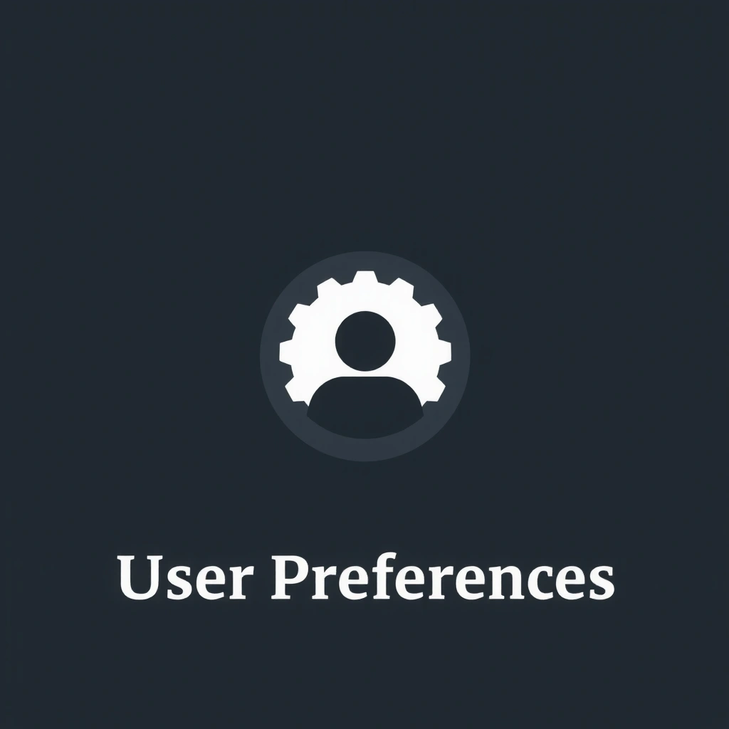 Icon representing user preferences and website customization